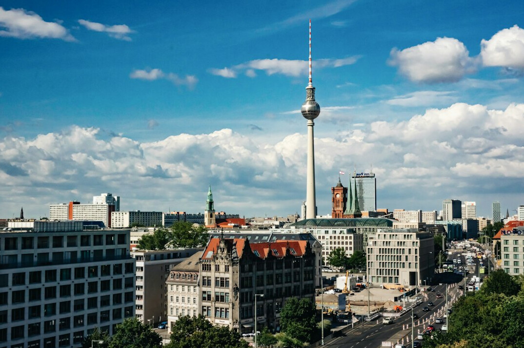 Berlin city skyline under a clear sky