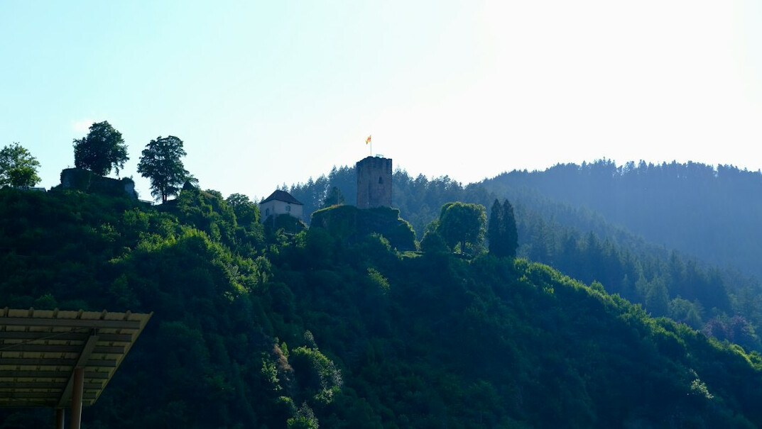old german castle ruins